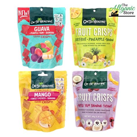 Oh So Healthy Fruit Crisps 20g40g120g Shopee Philippines