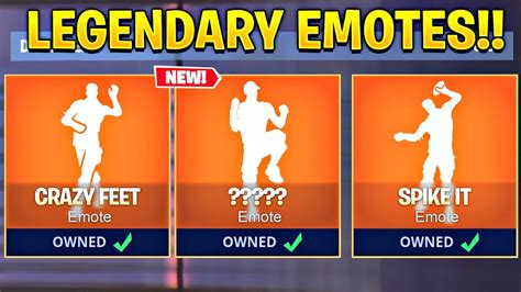 Top 10 Legendary Emotes In Fortnite Battle Royale Youtube