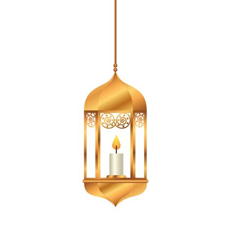 Ramadan Kareem Lantern Golden Hanging Arab Islam Culture Decoration