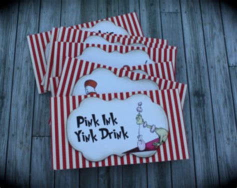 Dr Seusscat In The Hatwhimsical Directional Signs Etsy Food