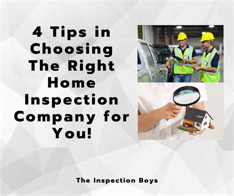 4 Tips In Choosing The Right Home Inspection Company For You