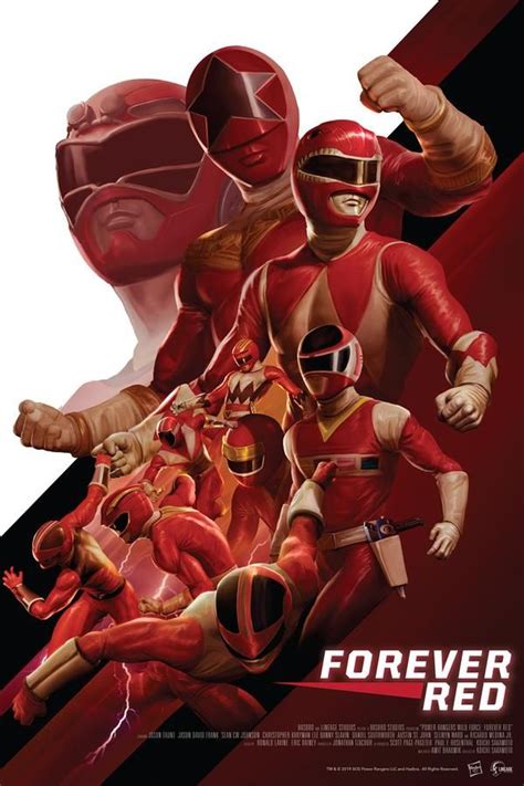 Power Rangers Forever Red Poster Power Rangers Poster Power Rangers Samurai Power Rangers
