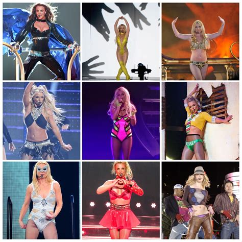 britney spears stage outfits
