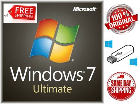 Windows 7 Ultimate 32bit And 64bit Usb Genuine Oem License Oem Hardware