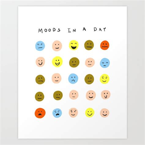Moods In A Day Art Print By Kath Nash Society6