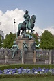 Statua Del Cristiano V a Copenhaghen, Danimarca. Fotografia Stock ...