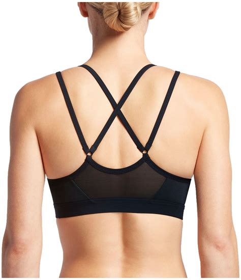 Nike Nike Womens Pro Indy Strappy Sports Bra Black Size M