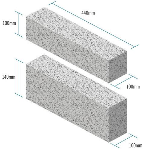 Concrete Soap Bar Blocks 140 X 100 X 440mm Concrete Blocks Nyes