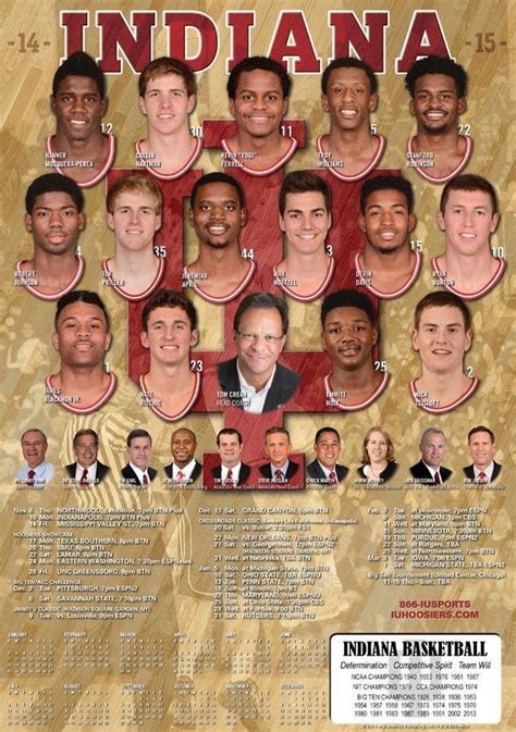 2014 15 Indiana Hoosiers Indiana Hoosiers Basketball Indiana Basketball Hoosiers Basketball