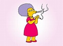 Smoking Cartoon Woman Vector Art & Graphics | freevector.com