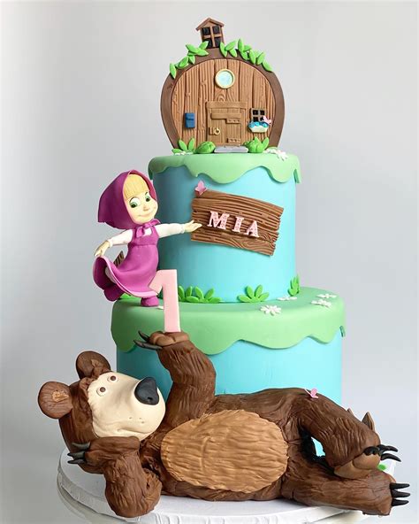 Masha The Bear Cake Mandys Custom Cakes