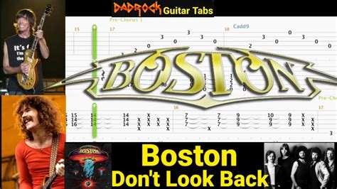 Dont Look Back Boston Guitar Bass Tabs Lesson Rewind Youtube