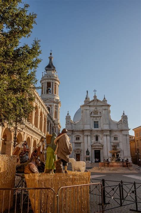 Loreto Marche Italy The Basilica Of The Holy House Editorial