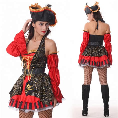 2015 Free Shipping New Fashion Spanish Pirate Costume Good Quality Halloween Costumes For Women
