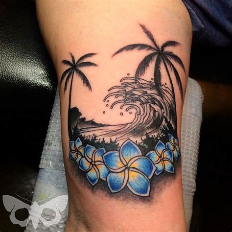 Including water, palm trees, animals, habitat, sand, sunset, sunrise, flowers etc. joshkeveryday | Tropical tattoo, Sleeve tattoos, Tattoos