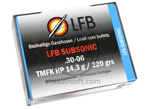 Lfb Subsonic 30 06 10pcs Ammo Munition Maxairsoft