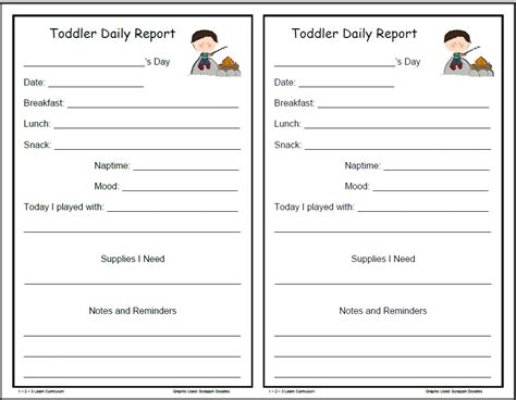 Loading Preschool Daily Report Toddler Daily Report Lesson Plans