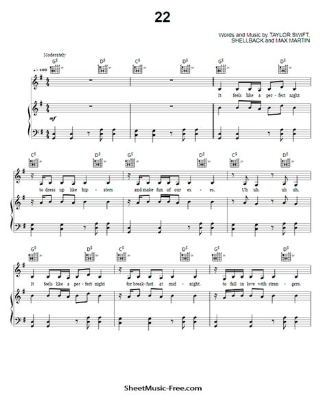 Taylor Swift Easy Piano Sheet Music Free Printable Free Printable