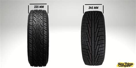 What Is The Difference Between 235 And 245 Tires