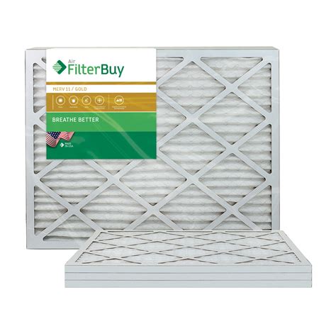 Filterbuy 20x30x1 Merv 11 Pleated Ac Furnace Air Filter Pack Of 4 Filters 20x30x1 Gold