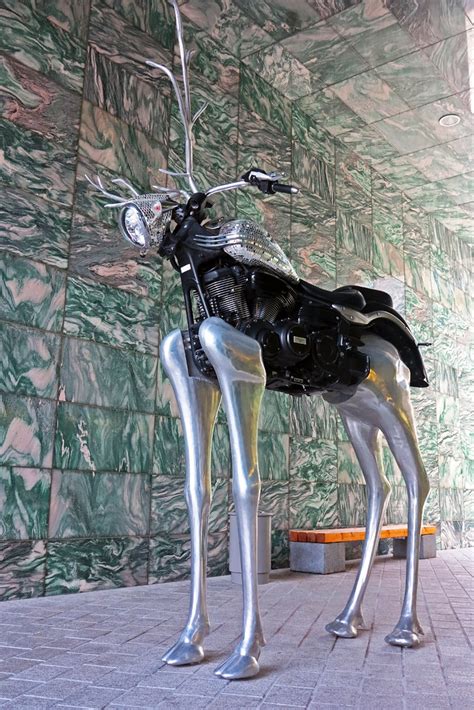 Motor Deer Sculpture At The Astrup Fearnley Museet Flickr