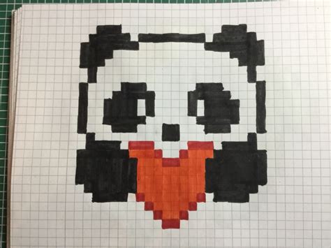 Muster malen bilder zeichnen ideen fürs zeichnen leichte. Pixel Art 65 Panda in 2021 | Bügelperlenbilder, Bilder ...