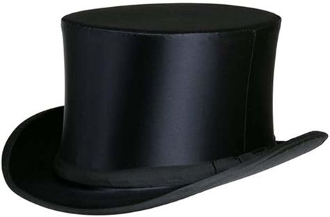 Collapsible Silk Satin Top Hat In Black 7 78 255 At Amazon Mens