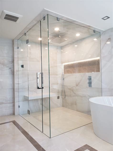 frameless shower glass doors custom frameless shower installation
