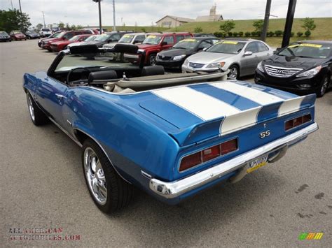 1969 Chevrolet Camaro Ss Convertible In Bright Blue Metallic Photo 29