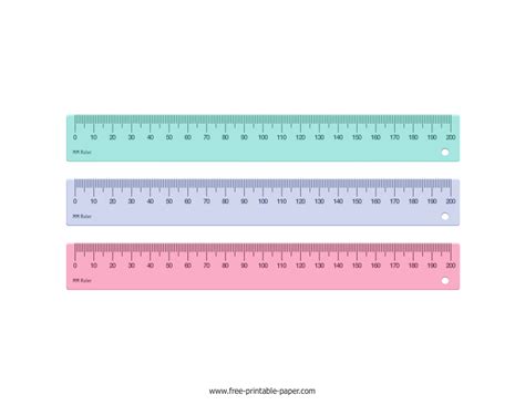 Millimeters On A Ruler Plastic 7 Inch Ruler With Millimeters And