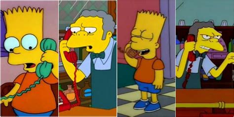 The Simpsons Barts 10 Best Crank Calls To Moes Tavern Ranked