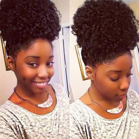 Pretty Hairpieces Ponytails Human Hair For Black Women Natural Curly