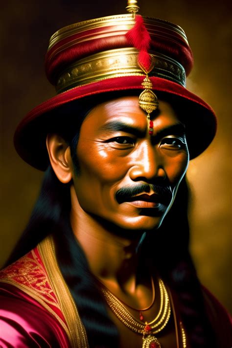 Lexica - Legend of prabu siliwangi with european face