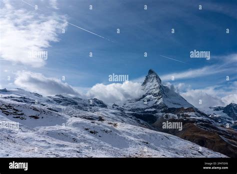 The Matterhorn On A Cloudy Day The King Of Mountains Riffelberg