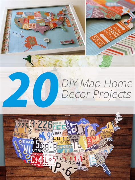 I chose to base the new décor of this. 20 DIY Map Home Decor Projects for a Travel-Inspired ...