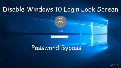 How To Disable Windows Login Password Lock Screen Password