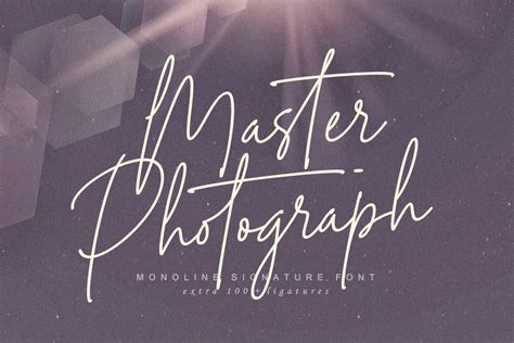 Master Photograph Font Free Fonts