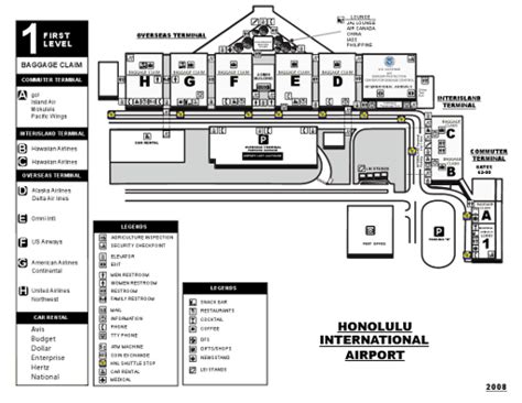 Hnl Airport Terminal Map