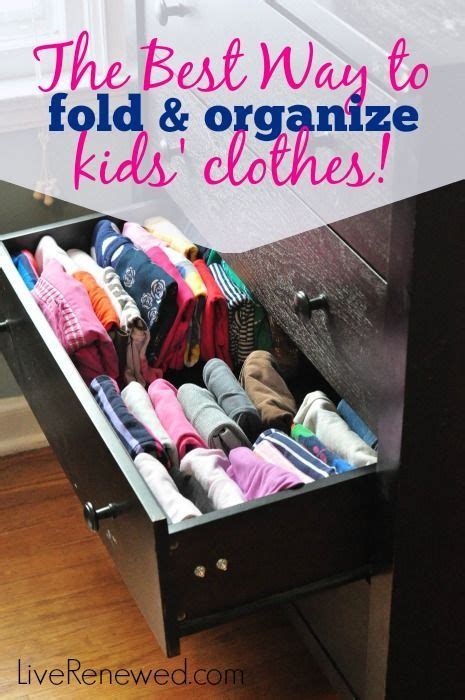 You need to spend time putting things away properly and keeping it looking good. The Best Way to Fold and Organize Kids' Clothes! | Kids ...