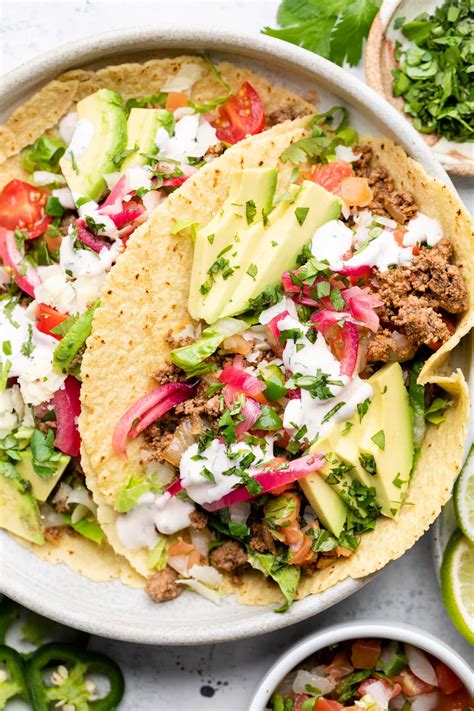 Easy Ground Beef Tacos All The Healthy Things