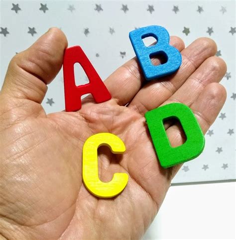 Letras Alfabeto M Vel Colorido Caixa Box Letras Mdf Mercado