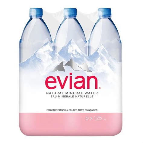 Evian Natural Mineral Water 6 X 15 Liter Packaging Type Bottles At