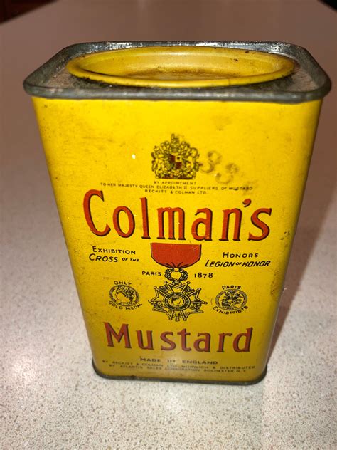 colman s mustard antique kitchen tin