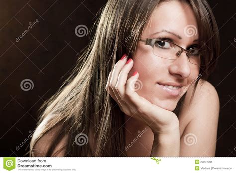 Portrait Stock Image Image Of Naked Glasses Face Posing 23247391