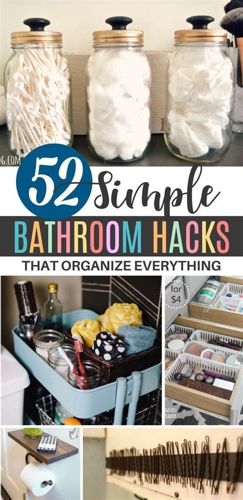 52 Laughably Easy Bathroom Organization Hacks You Need Bathroom