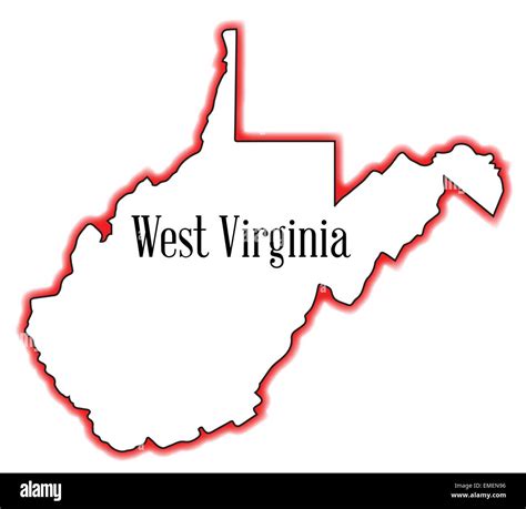 West Virginia Outline Map Stock Vector Image And Art Alamy