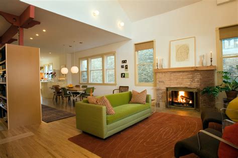 modern bungalow craftsman living room   weesedesign