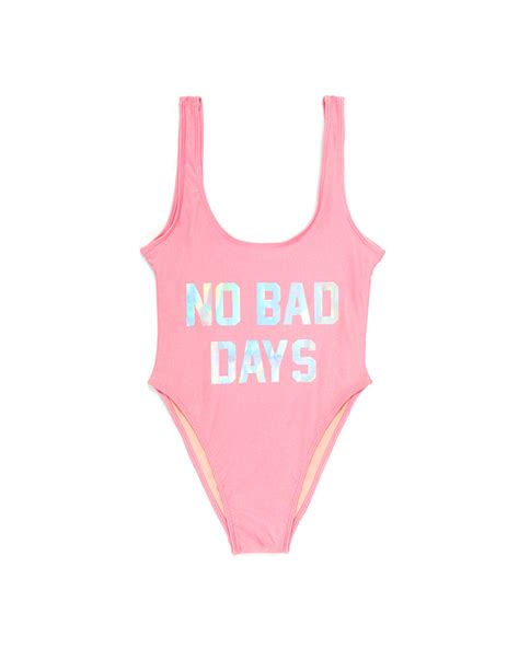 No Bad Days Swimsuit Pinkholographic By Bando X Private Party