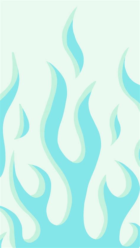 Fire Wallpaper Baby Blue In 2020 Aesthetic Wallpapers Wallpaper Art