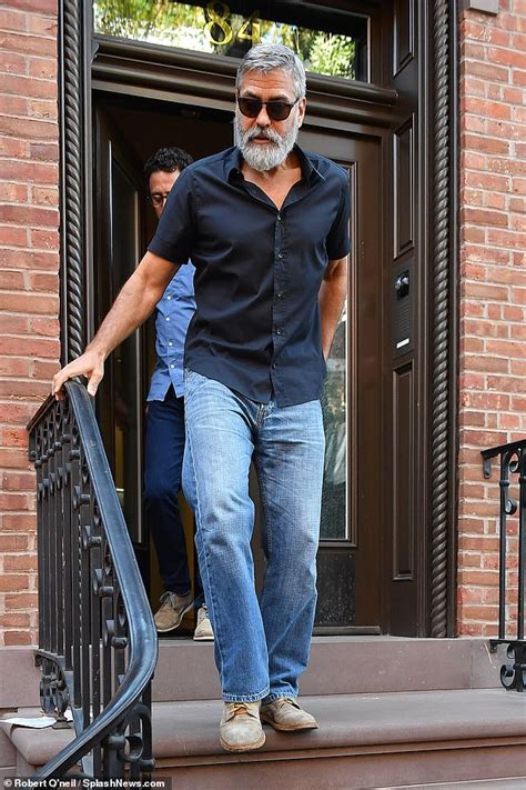 George Clooney Rocks A Casual Look While Returning To His New York City